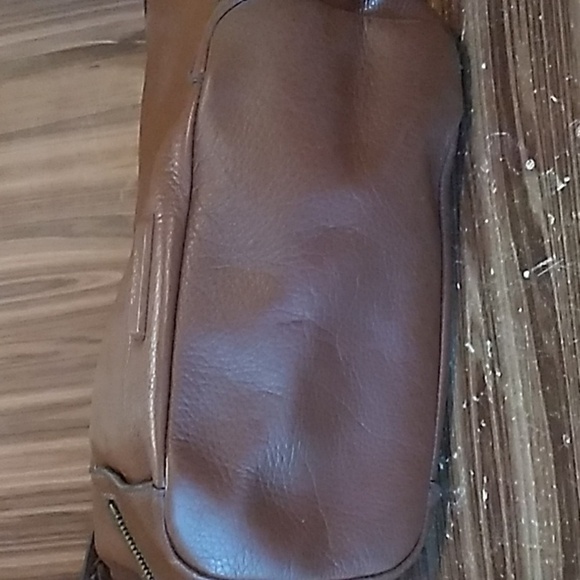 Fossil brown leather Emerson satchel bag hobo - Picture 4 of 5